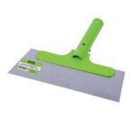 Image-of-the-ROX-heavy-duty-floor-scraper-with-a-wide-flat-metal-blade-and-a-bright-green-handle-mount-The-scraper-is-labeled-ROX-Floor-Scraper-Heavy-Duty-300mm-x-1500-on-a-green-sticker-attached-to-the-blade