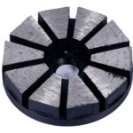 Image-of-a-Round-Metal-Grinding-Disc-with-1-central-threaded-hole-and-3-satellite-threaded-holes